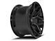 4Play 4P06 Gloss Black with Brushed Face 5-Lug Wheel; 22x12; -44mm Offset (94-01 RAM 1500)