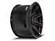 4Play 4P08 Gloss Black with Brushed Face 5-Lug Wheel; 22x12; -44mm Offset (94-01 RAM 1500)