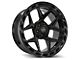 4Play 4P55 Gloss Black with Brushed Face 5-Lug Wheel; 22x10; -18mm Offset (94-01 RAM 1500)