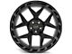 4Play 4P55 Gloss Black with Brushed Face 5-Lug Wheel; 22x10; -18mm Offset (94-01 RAM 1500)