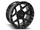 4Play 4P55 Gloss Black with Brushed Face 5-Lug Wheel; 22x10; -18mm Offset (94-01 RAM 1500)