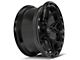 4Play 4P55 Gloss Black with Brushed Face 5-Lug Wheel; 22x10; -18mm Offset (94-01 RAM 1500)