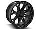 4Play 4P83 Gloss Black with Brushed Face 5-Lug Wheel; 22x10; -18mm Offset (94-01 RAM 1500)