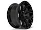 4Play 4P83 Gloss Black with Brushed Face 5-Lug Wheel; 22x10; -18mm Offset (94-01 RAM 1500)