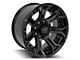 4Play 4P70 Gloss Black with Brushed Face 8-Lug Wheel; 20x10; -24mm Offset (94-02 RAM 3500 SRW)