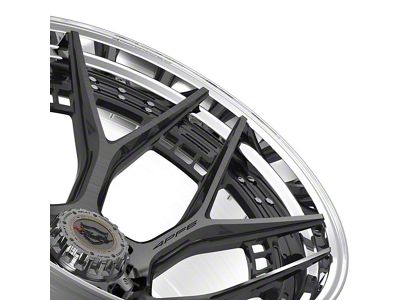 4Play Forged Series 4PF6 Brushed with Tinted Clear Center and Polished Barrel 8-Lug Wheel; 24x14; -76mm Offset (94-02 RAM 3500 SRW)