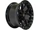 4Play 4P55 Gloss Black with Brushed Face 6-Lug Wheel; 24x12; -44mm Offset (99-06 Sierra 1500)