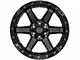 4Play 4P63 Gloss Black with Brushed Face 6-Lug Wheel; 24x12; -44mm Offset (99-06 Sierra 1500)