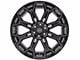 4Play 4P83 Gloss Black with Brushed Face 6-Lug Wheel; 22x12; -44mm Offset (99-06 Sierra 1500)