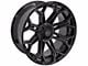 4Play 4P83 Gloss Black with Brushed Face 6-Lug Wheel; 22x12; -44mm Offset (99-06 Sierra 1500)