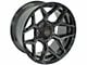 4Play 4P06 Gloss Black with Brushed Face 6-Lug Wheel; 24x12; -44mm Offset (99-06 Silverado 1500)