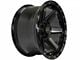 4Play 4P63 Gloss Black with Brushed Face 6-Lug Wheel; 24x12; -44mm Offset (99-06 Silverado 1500)