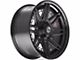 4Play 4PF8 Matte Black Center with Gloss Black Barrel 6-Lug Wheel; 20x9; 0mm Offset (99-06 Silverado 1500)