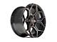 4Play Sport2.0 4PS26 Gloss Black with Brushed Face and Tinted Clear 6-Lug Wheel; 20x9; -6mm Offset (99-06 Silverado 1500)