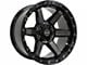 4Play 4P63 Brushed Black 6-Lug Wheel; 20x10; -18mm Offset (23-25 Canyon)