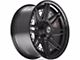 4Play 4PF8 Matte Black Center with Gloss Black Barrel 6-Lug Wheel; 20x9; 0mm Offset (23-24 Canyon)