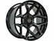4Play 4P06 Brushed Black 6-Lug Wheel; 20x10; -18mm Offset (23-24 Colorado)