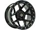 4Play 4P55 Brushed Black 6-Lug Wheel; 20x12; -44mm Offset (23-24 Colorado)