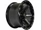 4Play 4P63 Gloss Black with Brushed Face 6-Lug Wheel; 22x12; -44mm Offset (23-24 Colorado)