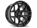 4Play 4P06 Brushed Black 5-Lug Wheel; 20x10; -18mm Offset (05-11 Dakota)