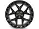 4Play 4P55 Gloss Black with Brushed Face 5-Lug Wheel; 22x12; -44mm Offset (05-11 Dakota)