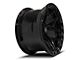 4Play 4P55 Gloss Black with Brushed Face 5-Lug Wheel; 22x12; -44mm Offset (05-11 Dakota)