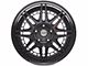 4Play 4PF8 Matte Black Center with Gloss Black Barrel 5-Lug Wheel; 20x9; 0mm Offset (05-11 Dakota)