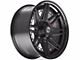 4Play 4PF8 Matte Black Center with Gloss Black Barrel 5-Lug Wheel; 20x9; 0mm Offset (05-11 Dakota)