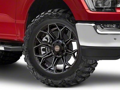 4Play 4P83 Brushed Black 6-Lug Wheel; 20x9; 0mm Offset (21-25 F-150)