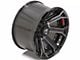 4Play 4P70 Gloss Black with Brushed Face 8-Lug Wheel; 22x10; -24mm Offset (17-22 F-350 Super Duty SRW)