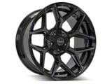 4Play 4P06 Gloss Black with Brushed Face 6-Lug Wheel; 20x10; -18mm Offset (19-25 RAM 1500)