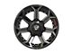 4Play 4P70 Brushed Black 5-Lug Wheel; 20x10; -24mm Offset (02-08 RAM 1500, Excluding Mega Cab)