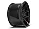 4Play 4P08 Gloss Black with Brushed Face 8-Lug Wheel; 22x12; -44mm Offset (19-24 RAM 2500)