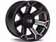 4Play 4P70 Gloss Black with Brushed Face 6-Lug Wheel; 22x12; -44mm Offset (19-23 Ranger)