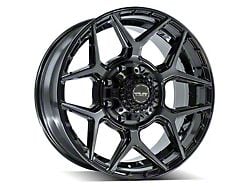 4Play 4P06 Brushed Black 6-Lug Wheel; 20x9; 0mm Offset (19-25 Sierra 1500)