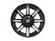 4Play 4P08 Brushed Black 6-Lug Wheel; 20x10; -18mm Offset (19-24 Sierra 1500)