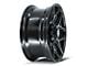 4Play 4P06 Brushed Black 8-Lug Wheel; 20x9; 0mm Offset (07-10 Sierra 3500 HD SRW)