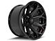 4Play 4P80R Gloss Black with Brushed Face 8-Lug Wheel; 22x12; -44mm Offset (07-10 Sierra 3500 HD SRW)