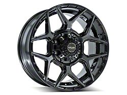 4Play 4P06 Brushed Black 6-Lug Wheel; 20x9; 0mm Offset (19-24 Silverado 1500)