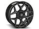 4Play 4P83 Brushed Black 6-Lug Wheel; 22x9; 12mm Offset (19-24 Silverado 1500)