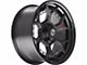 4Play Forged Series 4PF6 Matte Black Center with Gloss Black Barrel 6-Lug Wheel; 20x9; 0mm Offset (19-24 Silverado 1500)