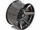 4Play 4P60 Gloss Black with Brushed Face 8-Lug Wheel; 22x10; -24mm Offset (20-24 Silverado 2500 HD)