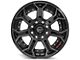 4Play 4P70 Gloss Black with Brushed Face 8-Lug Wheel; 20x10; -24mm Offset (07-10 Silverado 2500 HD)