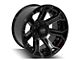 4Play 4P70 Gloss Black with Brushed Face 8-Lug Wheel; 22x12; -44mm Offset (07-10 Silverado 2500 HD)