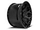 4Play 4P80R Gloss Black with Brushed Face 8-Lug Wheel; 22x12; -44mm Offset (07-10 Silverado 3500 HD SRW)