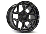 4Play 4P06 Gloss Black with Brushed Face 6-Lug Wheel; 20x10; -18mm Offset (21-24 Tahoe)