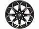 4Play 4P80R Gloss Black with Brushed Face 6-Lug Wheel; 22x12; -44mm Offset (21-24 Yukon)