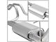 Dual Exhaust System with Polished Tips; Rear Exit (15-20 5.0L F-150)