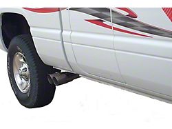 2.50-Inch Aluminized Dual Exhaust System with HVS Welded Muffler and Polished Tips; Middle Side Exit (94-01 5.9L RAM 1500)