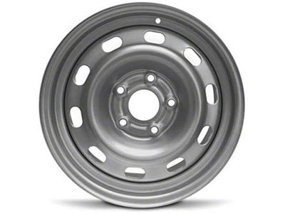 10-Slot Replica Steel Silver 5-Lug Wheel; 17x7; 25mm Offset (94-01 RAM 1500)